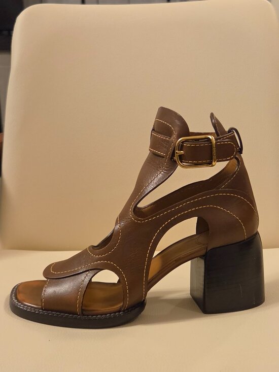 Chloe Shoes - brown leather Chloé Gaile sandals